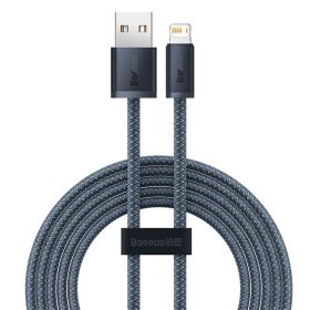   Baseus Dynamic USB Type-A – iPhone, 2.4A gyorstöltő adatkábel, 2m, szürke