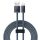 Baseus Dynamic USB Type-A – iPhone, 2.4A gyorstöltő adatkábel, 2m, szürke