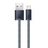 Baseus Dynamic USB Type-A – iPhone, 2.4A gyorstöltő adatkábel, 2m, szürke
