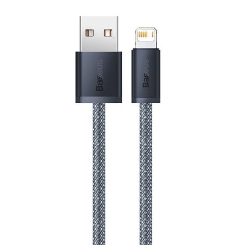 Baseus Dynamic USB Type-A – iPhone, 2.4A gyorstöltő adatkábel, 2m, szürke