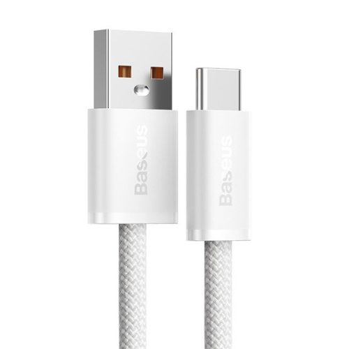 Baseus Dynamic USB Type-A – USB Type-C, 100W gyorstöltő adatkábel, 1m, fehér