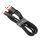 Baseus Cafule USB Type-A – iPhone, 2.4A gyorstöltő adatkábel, 1m, fekete/piros
