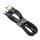 Baseus Cafule USB Type-A – iPhone, 2.4A gyorstöltő adatkábel, 1m, fekete/arany