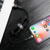 Baseus Cafule USB Type-A – iPhone, 2.4A gyorstöltő adatkábel, 1m, fekete/arany