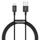 Baseus Superior USB Type-A – iPhone, 2.4A gyorstöltő adatkábel, 1m, fekete