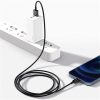 Baseus Superior USB Type-A – iPhone, 2.4A gyorstöltő adatkábel, 1m, fekete