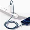 Baseus Superior USB Type-A – iPhone, 2.4A gyorstöltő adatkábel, 1 m, kék