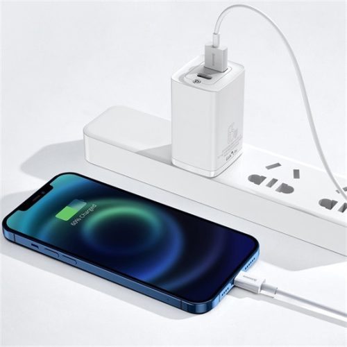 Baseus Superior USB Type-A – iPhone, 2.4A gyorstöltő adatkábel, 2m, fehér
