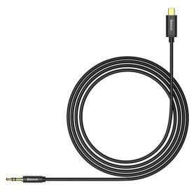   Baseus M01 Yiven USB Type-C – 3,5 mm jack audió kábel, 1.2m, fekete