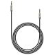 Baseus Yiven M30 3,5 mm jack sztereó audió kábel, 1 m, fekete/ezüst