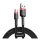 Baseus Cafule USB Type-A – Micro USB, 7.5W töltőkábel, 2m, fekete/piros