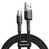 Baseus Cafule USB Type-A – Micro USB, 7.5W töltőkábel, 2m, fekete/szürke