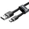 Baseus Cafule USB Type-A – Micro USB, 7.5W töltőkábel, 2m, fekete/szürke