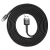 Baseus Cafule USB Type-A – Micro USB, 7.5W töltőkábel, 2m, fekete/szürke