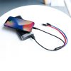 Baseus Three Primary Colors 3-in-1 USB Type-A – iPhone+USB Type-C+Micro USB, 3.5A gyorstöltő adatkábel, 0.3m, fekete