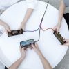 Baseus Three Primary Colors 3-in-1 USB Type-A – iPhone+USB Type-C+Micro USB, 3.5A gyorstöltő adatkábel, 1.2m, fekete