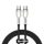 Baseus Cafule Metal USB Type-C, 100W gyorstöltő adatkábel, 1m, fekete