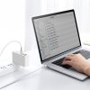 Baseus Cafule Metal USB Type-C, 100W gyorstöltő adatkábel, 2m, fehér