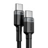 Baseus Cafule USB Type-C, 100W gyorstöltő adatkábel, 2m, fekete/szürke