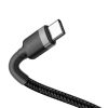Baseus Cafule USB Type-C, 60W gyorstöltő adatkábel, 1m, fekete/szürke