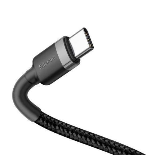 Baseus Cafule USB Type-C, 60W gyorstöltő adatkábel, 1m, fekete/szürke
