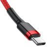 Baseus Cafule USB Type-C, 60W gyorstöltő adatkábel, 2m, piros
