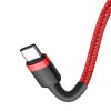 Baseus Cafule USB Type-C, 60W gyorstöltő adatkábel, 2m, piros