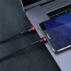 Baseus Cafule USB Type-C, 60W gyorstöltő adatkábel, 2m, fekete/piros