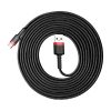 Baseus Cafule USB Type-A – USB Type-C, 10W töltőkábel, 3m, fekete/piros
