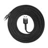 Baseus Cafule USB Type-A – USB Type-C, 10W töltőkábel, 3m, fekete/szürke