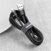 Baseus Cafule USB Type-A – USB Type-C, 10W töltőkábel, 3m, fekete/szürke