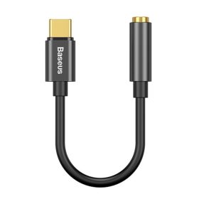 Baseus L54 USB Type-C – 3,5 mm jack audió kábel, fekete