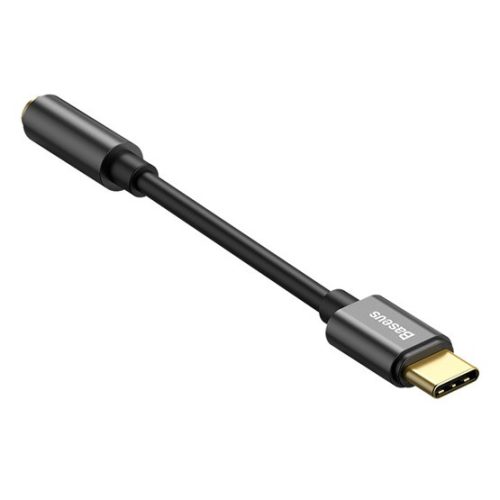 Baseus L54 USB Type-C – 3,5 mm jack audió kábel, fekete
