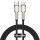 Baseus Cafule Metal USB Type-C – iPhone, PD 20W gyorstöltő adatkábel, 1m, fekete