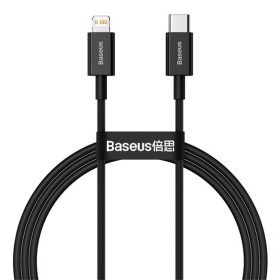   Baseus Superior USB Type-C – iPhone, 20W gyorstöltő adatkábel, 1m, fekete