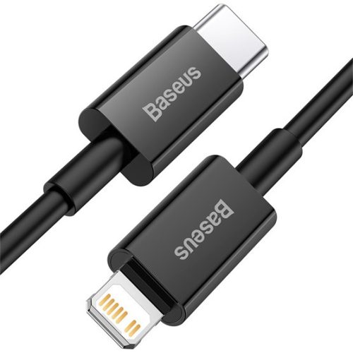 Baseus Superior USB Type-C – iPhone, 20W gyorstöltő adatkábel, 1m, fekete