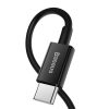 Baseus Superior USB Type-C – iPhone, 20W gyorstöltő adatkábel, 1m, fekete