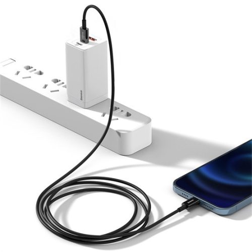 Baseus Superior USB Type-C – iPhone, 20W gyorstöltő adatkábel, 1m, fekete