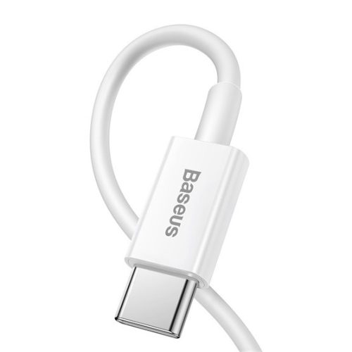 Baseus Superior USB Type-C – iPhone, 20W gyorstöltő adatkábel, 1m, fehér