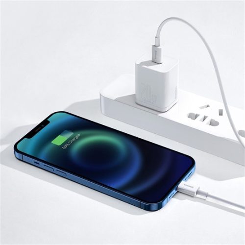 Baseus Superior USB Type-C – iPhone, 20W gyorstöltő adatkábel, 2m, fehér