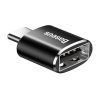 Baseus Mini USB Type-A – USB Type-C átalakító adapter, fekete