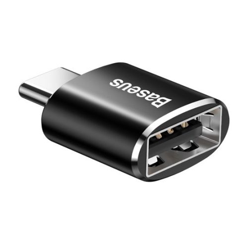 Baseus Mini USB Type-A – USB Type-C átalakító adapter, fekete
