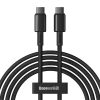 Baseus Tungsten Gold USB Type-C, 100W gyorstöltő adatkábel, 2m, fekete
