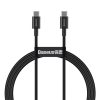 Baseus Superior USB Type-C, 100W gyorstöltő adatkábel, 1m, fekete