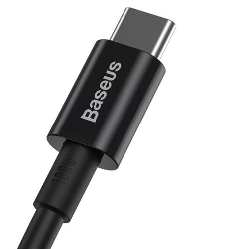 Baseus Superior USB Type-C, 100W gyorstöltő adatkábel, 1m, fekete