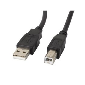 Lanberg USB-A (M)->USB-B (M) 2.0 kábel, 5 m, fekete