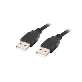 Lanberg USB-A (M/M) 2.0 kábel, 1,8 m, fekete