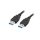 Lanberg USB-A (M/M) 3.0 kábel, 1,8 m, fekete