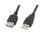 Lanberg USB-A (M/F) 2.0 kábel, 3 m, fekete