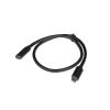 Lanberg USB-C M/F 3.1 kábel, 0,5 m, fekete